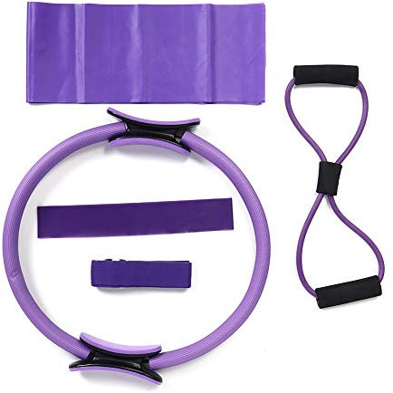 HERCHR 5 Teile/Satz Einstellbare Brust Expander Pilates Ring Latex Handtuch Übung System Bänder Kraft Trainer Für Gym Muskel Training