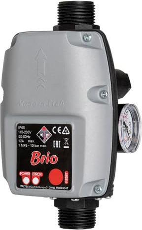 Pumpensteuerung Steuerungssystem Brio 2000 mit Manometer 1,5-3,0 Bar Druckschalter