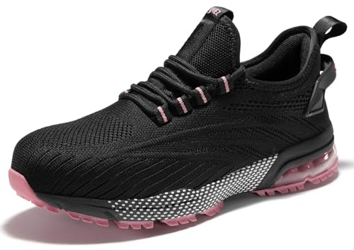 SPIEZ Chaussures De Securite Femmes Légère antidérapantes Coussin d'air | Embout Composite, Antiperforation, Respirant, Sportif, Confortable, Slip on, Entrepôt, Industriel, Atelier Automobile