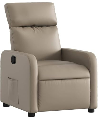 vidaXL Relaxsessel Cappuccino-Braun Kunstleder