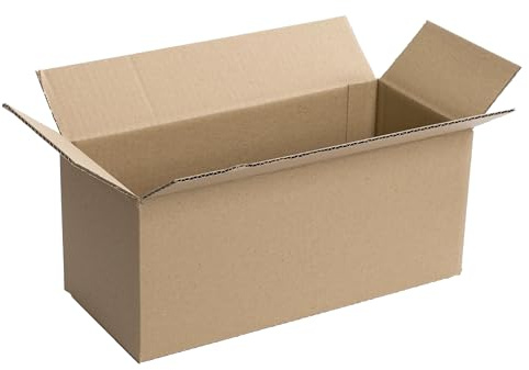 WePack 50 Stück Faltkarton 300x150x100 mm Innenmass Versandkarton E-commerce Karton 1-Wellig 400G Braun Kartonage Verpackung Postkarton Versandschachtel Paket Päckchen