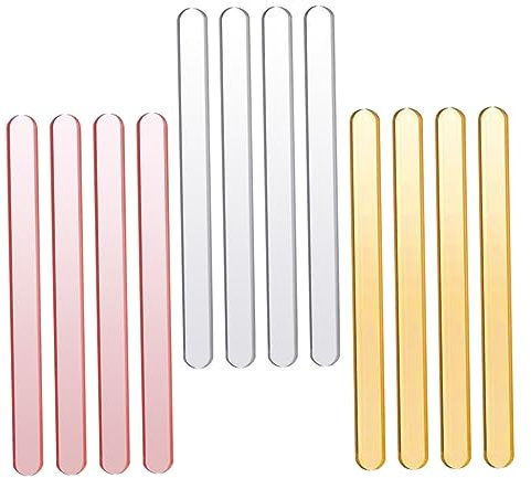 Anneome 30pièces Bâtons De Glace Acrylique Argenté Pour Des Desserts Et Maison