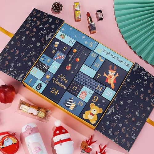 2025 Adventskalender-Boxen Für Weihnachten, Adventskalender Zum Befüllen, 24 Tage Adventskalender Selbst Gestalten, Weihnachtsdekoration, Leere Bonbonschachteln, Geschenkschachteln
