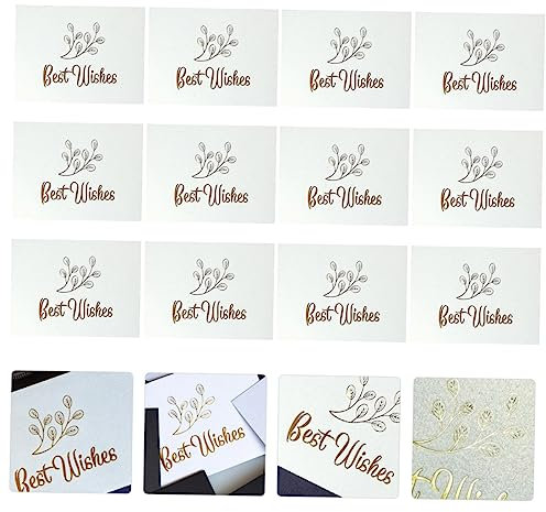 VILLCASE 100 Stücke Set Grußkarten Papier Geburtstag Hochzeit Glückwunsch Danke Karten