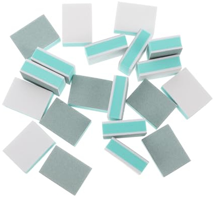 FRCOLOR 50 Stück Nagelpuffer Schwamm Nagelfeile Klein Hochelastisch Nagelpflege Nagelpolierblock für Naturnägel Tragbar Maniküre Zubehör