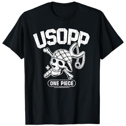 One Piece Usopp Chapeau de paille Pirates Slingshot Sniper Anime T-Shirt