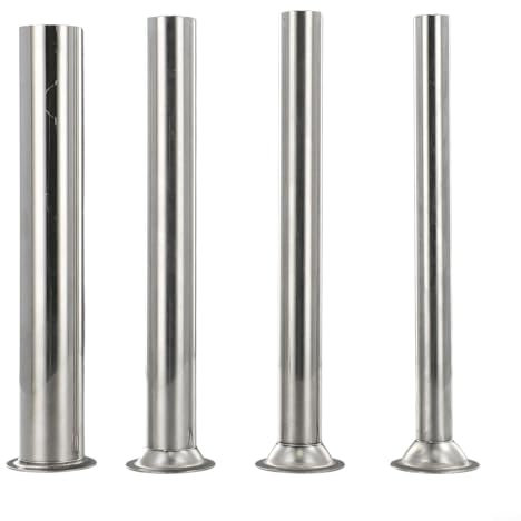 Gettimore 4Pcs Stainless Steel Sausage Stuffer Filling Tubes Funnels Nozzles Set for Manual Electric Meat Grinder, 4 Sizes Dishwasher Safe Kitchen Tools(3.8cm)