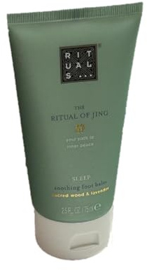 Rituals of Jing Sleep - Bálsamo calmante para pies de madera sagrada y lavanda, 75 ml