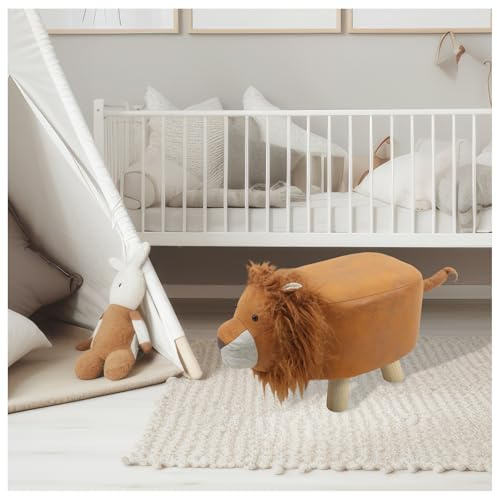 HTI living Hocker für Kinder Tiermotiv Löwe Sitzhocker Reittier