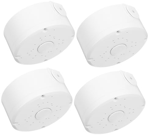 Gatuida 4pcs Cctv Junction Box Dome Camera Ceiling Mount Electrical Wire Cover Box for Outdoor Security Surveillance Installation