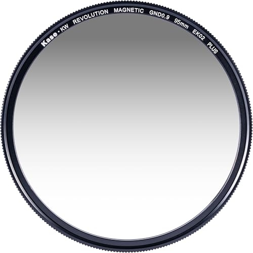 Kase KW Revolution Plus Magnetic Shockproof Soft Grad GND0.9 ND8 3 Stop Neutral Density Filter Low Reflection Optical Glass (95mm)