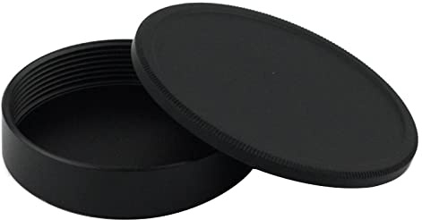2 Pz Metallo Coperchio Lente Posteriore Argento Nero Protettivo Tappo Posteriore Per M39 39mm Filettatura Vite Montaggio Obiettivi Fotocamera Accessori Copertura Della Macchina Fotografica