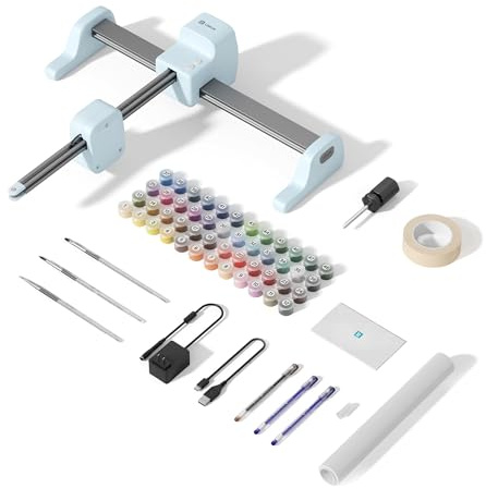 LOKLiK iPaint - Macchina da disegno con numeri alimentata per tessuto, legno, tela, cartone, vetro e altro ancora, ideale per tufting, trapunta, ricamo, regali fatti a mano e arti creative