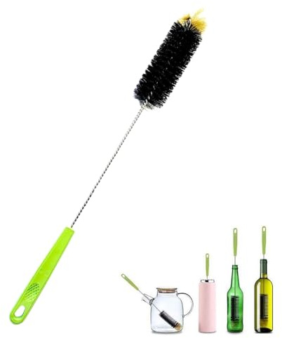 Cup Scouring Cleaner - Bottle Brush with Long Handle, Narrow Neck Cleaner for Wine Carafe, Beer Glass, Tableware, Home Kitchen | Handy Tool for Cleaning