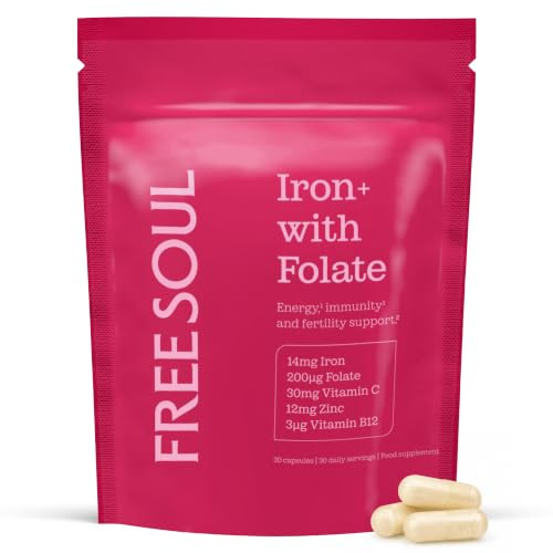 Iron Supplement High Strength with Folate, Vitamin C, Zinc & Vitamin B12