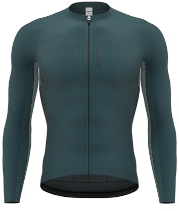 INBIKE Herren Langarm Radtrikot Atmungsaktives Fahrradtrikot mit Mesh-Einsatz, eng anliegend, ideal für Rennrad, MTB, Fahrrad & E-Bike