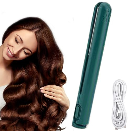 En Liten Locktång För Hårstyling Med Funktion Plattång, Hårrätare, Vågjärn | 2 I 1 Lockverktyg Kompakt Bärbar Lätt Enkel Styling Enkel A