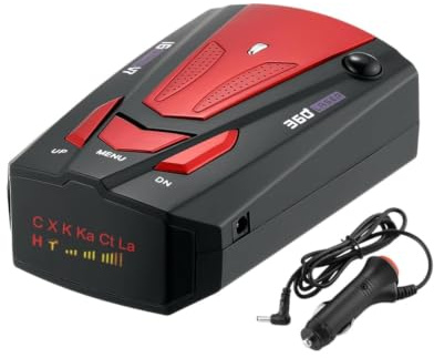 Speeder Pro Radarwarner,blitzerwarner Für Auto Testsieger (Rot) | 360° Protection & Voice Prompts, False Alarm Protection, Compact Design