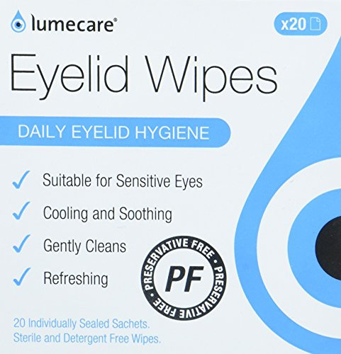 Lumecare Eyelid Wipes (4 Boxes, 80 Wipes)