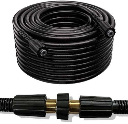 M&M Smartek Hochdruckschlauch-Verlängerung 20m, M22x1,5 IG | Beidseitige M22x1,5 IG Anschlüsse mit 14mm Nippel; bis 160 bar und 40 °C, passend als Verlängerung für viele Geräte.