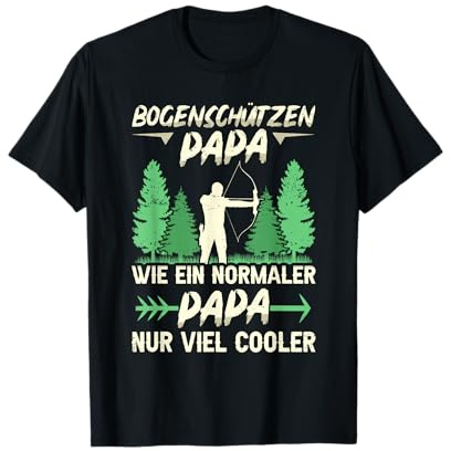 Bogenschütze Papa Spruch Pfeil Bogen Geschenk Bogenschießen T-Shirt