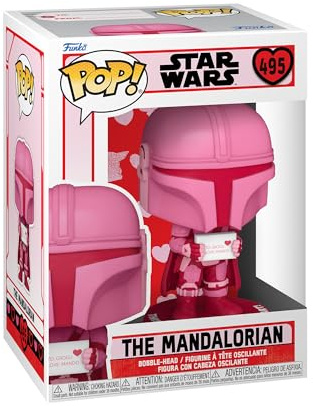 Funko Pop! Star Wars: Valentines - Mandalorian - The Mandalorian - Vinyl-Sammelfigur - Geschenkidee - Offizielle Handelswaren - Spielzeug Für Kinder und Erwachsene - TV Fans - Modellfigur Für Sammler