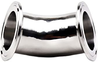 1 STÜCKE 45 Grad 304 Edelstahl Sanitärschweißer Ellenbogen, 3/4-4 (19mm-102mm) TRI- Klemme 1. 52 2, 53 3, 54 Ellbogen Rohranschlussanschluss (Size : 32mm x ferrule 50.5)