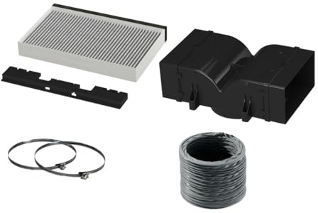 Bosch DWZ1CB1I4 Zubehör für Dunstabzüge, Clean Air Standard Umluftset (5-teilig), Made in Germany