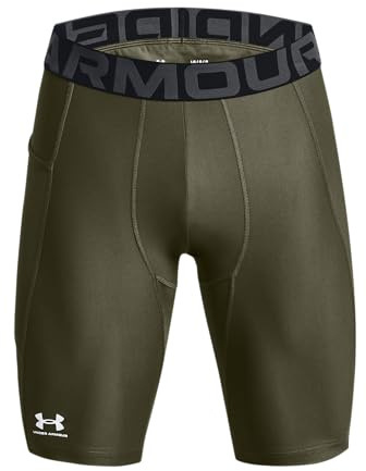 Under Armour Men's HeatGear Pocket Long Shorts, 390 Green, MD