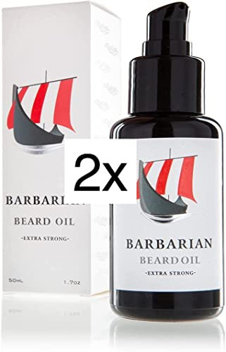 Doppelpack Bartöl Bartpflege Made in Germany - Mr. Burton´s Barbarian Beard Oil - 2x 50ml - spare über 20 Prozent