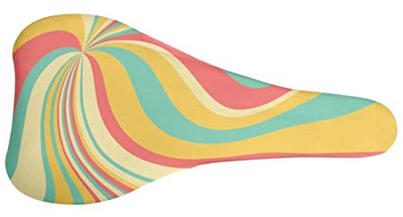 Binienty Swirl Fahrradsitzbezug, gepolstert, für Damen und Herren, atmungsaktives Sattelkissen