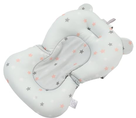 Baby Badsitskudde, Flytande Säker Badsits, Vikbart justerbart barnbadstativ för nyfödda (himmelska stjärnor)