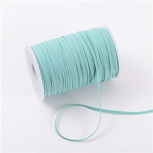 5/10 yardas/lote 3mm banda elástica banda de goma cinta elástica de costura banda elástica de LICRA ajuste costura accesorios de ropa encaje ajuste-verde menta, 3mm 5 yardas