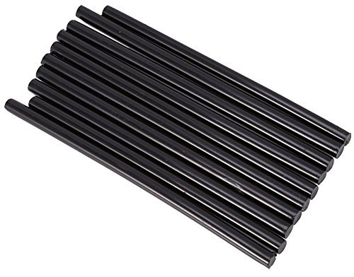 klebesticks 11mm schwarz 10-teiliges Set, 7 × 150 Mm, Heißklebestift, Bunte Heißklebestifte, Selbstklebende DIY-Bastelstifte Für 20 W Kleine Power-Pistole(Schwarz)