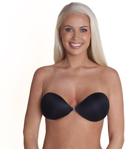 The Party Bra – Soutien-gorge adhésif – Bonnet A à G – Ultra collant pour un maintien maximal, Noir , F