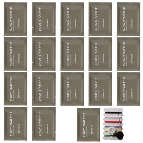 20-teiliges einzeln verpacktes Reise-Nähset, tragbares Schnellreparatur-Notfall-Nähset mit Nadeln, Knopffäden, Sicherheitsnadel für Zuhause, Hotel, Reisen, Zubehör, Zubehör, Zubehör, Zubehör, Zubehör,