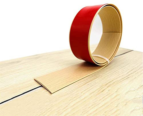 Bandes de revêtement de sol auto-adhésives 5 cm Bande de transition pour sols stratifiés et vinyles Bande de séparation plate pour joindre les espaces au sol (couleur : A taille : 5 m x 5 cm)