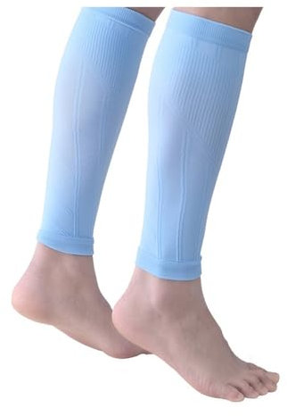 Ayztantine Kompressions Wadenschutz 1 Paar Waden-Kompressionsstulpen for Männer und Frauen – Wadenstütz-Kompressionsstrümpfe for die Beine, Wadenstütz-Kompressionsstulpen(Light Blue)
