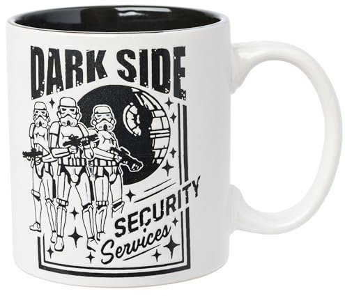 Silver Buffalo Star Wars Stormtroopers “Dark Side Security Services” Wax Resist Ceramic Mug, 20 Ounces