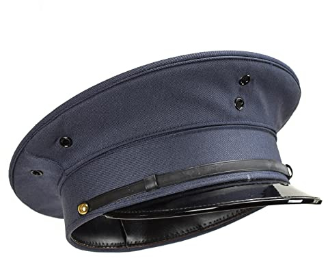 Militar Original Schirmmütze für koreanische Armee, Offizier, Schirmmütze, Militärüberschuss, blau, 57 (Medium)