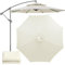 Housse de Remplacement pour Parasol, 6/8 Baleines imperméables, Protection UV de Remplacement, Toile de Remplacement pour Parasol de terrasse, Toile Seulement, Pas de Porte-Parapluie (3m 6 Rippen)