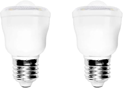 Aiwerttes E27 3W LED Lights Indoor,PIR Motion Sensor LED Bulb,Equivalent 30W,2 Pack Smart Motion Light Bulbs with E27 Edison Screw for Garage Corridor Basement(Warm White)