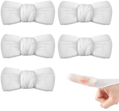 YAFLUG 5 Pezzi Bende Per Dita, Bende Elastiche Per Bendaggi, Benda Protettiva Per Le Dita, Per Le Dita, Per Le Dita, Per Il Lavoro, La Cucina, La Protezione Delle Dita In Caso Di Lesioni(A)