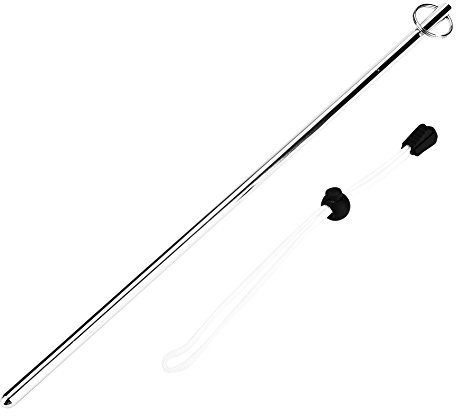 ANKROYU Bâton de plongée en Alliage d'aluminium avec Cordon de Parachute, Outil de plongée Multifonctionnel pour la Communication sous-Marine, la Mesure et la sécurité, Argent, NOI