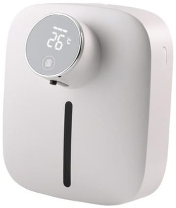 VICASKY Dispenser Sapone Automatico Ricaricabile da Parete Touchless con Schiuma per Bagno Cucina Ufficio e Hotel Efficienza