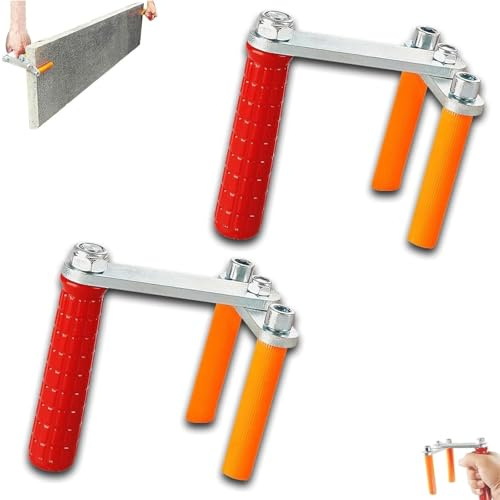 Herramienta de transporte de paneles de yeso resistente con mango antideslizante, herramienta multifuncional de elevación de paneles para puertas, losas y manejo de placas de yeso, diseño ergonómico