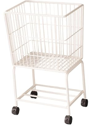 DimyFew Rolling Laundry Cart with Wheels, Clothes Storage Cart for Office And