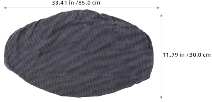 Cabilock Lot de 2 Housses de Protection Élastiques Universelles pour Climatiseur Mural Intérieur Anti-Poussière Lavables en Machine Couleur Gris Foncé Adaptées aux Unités Split et