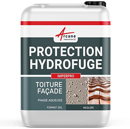 Hidrófugo y Antimanchas, Impermeabilizante Paredes, Fachadas 20 L | Hidrófugo Oleófugo, Protege de las Manchas, Impermeabiliza Fachadas, Paredes, Terrazas, Hormigón - Arcane Industries