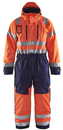 Blaklader 676319775389D100 Winteroverall, High Vis Orange/Marineblau, Größe D100
